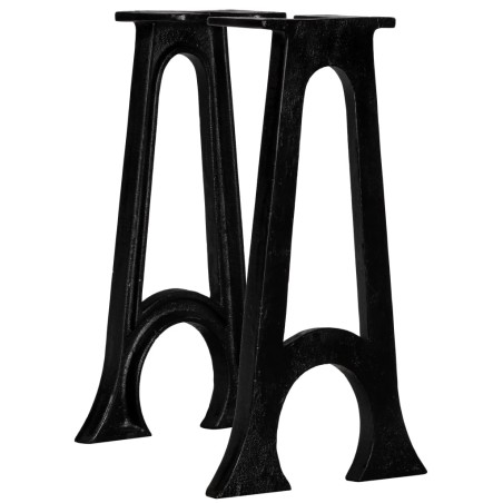 Pied de banc 2 pcs Base voûtée Cadre en A Fonte 
