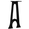 Pied de banc 2 pcs Base voûtée Cadre en A Fonte 