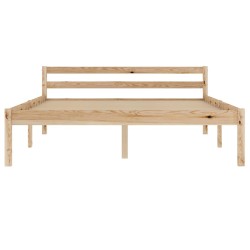 Cadre de lit sans matelas bois de pin massif 120x200 cm 