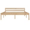 Cadre de lit sans matelas bois de pin massif 120x200 cm 