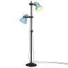 Lampadaire 25 W bleu délavé 25x25x90/140 cm E27 