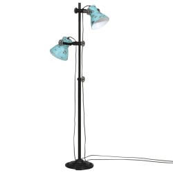 Lampadaire 25 W bleu délavé 25x25x90/140 cm E27 