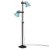 Lampadaire 25 W bleu délavé 25x25x90/140 cm E27 