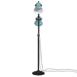 Lampadaire 25 W bleu délavé 25x25x90/140 cm E27 