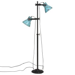 Lampadaire 25 W bleu délavé 25x25x90/140 cm E27 