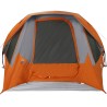 Tente de cabine familiale 6 personnes gris orange imperméable 