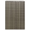 Abri pour poubelle Gris 70x80x117 cm Résine tressée 