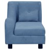 Canapé pour chien avec oreiller Bleu 83x44x44 cm Peluche 