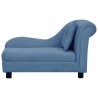 Canapé pour chien avec oreiller Bleu 83x44x44 cm Peluche 