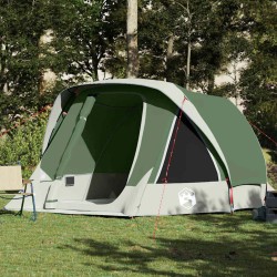 Tente de cabine familiale 6 personnes vert imperméable 