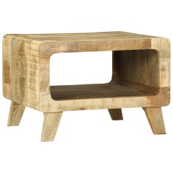 Table Basse 50x50x35 cm en Bois de Manguier Massif 
