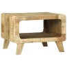 Table Basse 50x50x35 cm en Bois de Manguier Massif 
