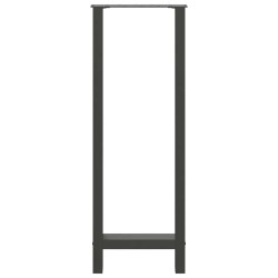 Pieds de table de bar Anthracite 2 pièces 40 x (110-111) cm Acier 