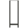 Pieds de table de bar Anthracite 2 pièces 40 x (110-111) cm Acier 