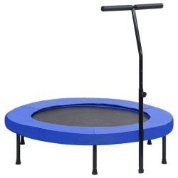 Trampoline de fitness avec poignée et coussin de sécurité 122cm 