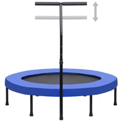 Trampoline de fitness avec poignée et coussin de sécurité 122cm 