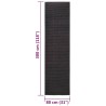 Tapis en sisal pour griffoir noir 80x300 cm 