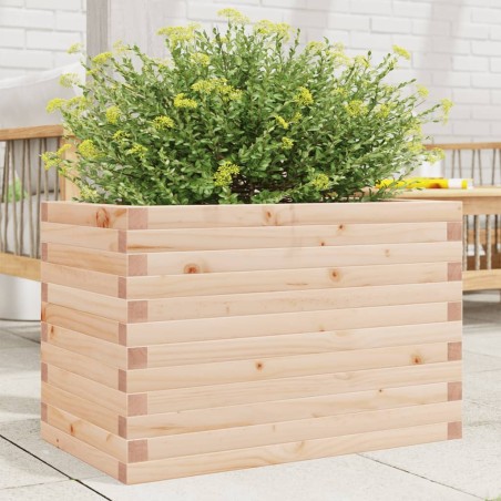 Jardinière 70x40x46 cm bois de pin massif 