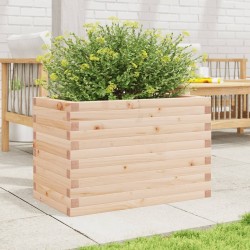 Jardinière 70x40x46 cm bois de pin massif 
