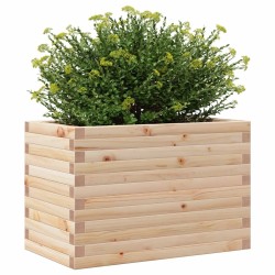 Jardinière 70x40x46 cm bois de pin massif 