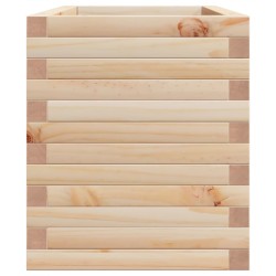 Jardinière 70x40x46 cm bois de pin massif 