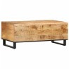 Table basse 100x55x40 cm bois de manguier massif brut 