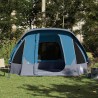 Tente de cabine familiale 6 personnes bleu imperméable 
