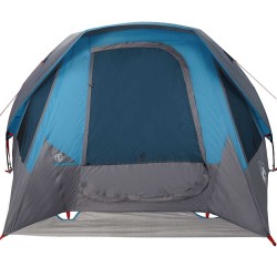 Tente de cabine familiale 6 personnes bleu imperméable 