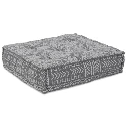 Pouf modulableGris clair 70x70x36 en tissu 