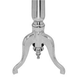 Table auxiliaire ronde Aluminium Argenté 
