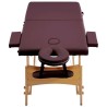Table de massage pliable 2 zones Violet vin 