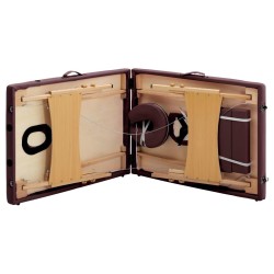 Table de massage pliable 2 zones Violet vin 