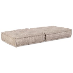 Pouf ModulaireMarron Clair 70x70x36 Tissu 