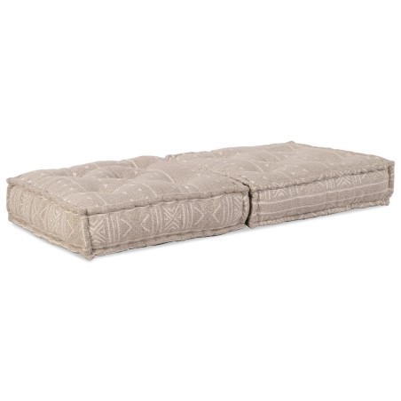 Pouf ModulaireMarron Clair 70x70x36 Tissu 