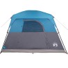 Tente de camping de cabine 4 personnes bleu imperméable 