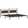 Cadre de lit sans matelas chêne marron 200x200 cm 
