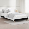 Cadre de lit sans matelas noir 90x190 cm bois ingénierie 