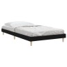 Cadre de lit sans matelas noir 90x190 cm bois ingénierie 