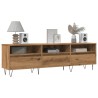 Meuble TV chêne artisanal 150x30x44,5 cm bois d'ingénierie 