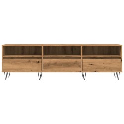 Meuble TV chêne artisanal 150x30x44,5 cm bois d'ingénierie 