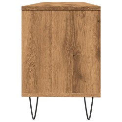 Meuble TV chêne artisanal 150x30x44,5 cm bois d'ingénierie 
