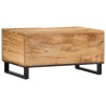 Table basse 80x51x40 cm bois de manguier massif brut 