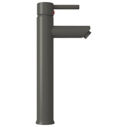 Lavabo de bain avec robinet et drain à poussoir Verre trempé 