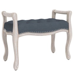 Banc Gris foncé 80x45x60 cm Velours 