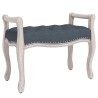 Banc Gris foncé 80x45x60 cm Velours 
