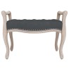 Banc Gris foncé 80x45x60 cm Velours 