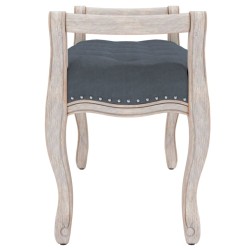Banc Gris foncé 80x45x60 cm Velours 