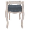 Banc Gris foncé 80x45x60 cm Velours 