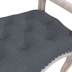 Banc Gris foncé 80x45x60 cm Velours 