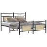 Cadre de lit sans matelas chêne sonoma 137x190 cm 